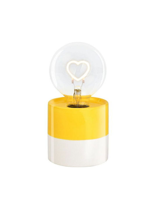 Moses Decorative Lamp Heart Yellow