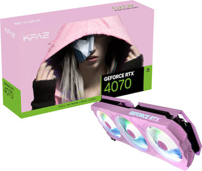 KFA2 GeForce RTX 4070 12GB GDDR6X EX Gamer Pink 1-Click OC Κάρτα Γραφικών