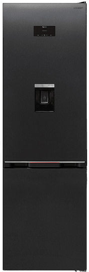 Sharp Ψυγειοκαταψύκτης 367lt Total NoFrost Υ201xΠ59.5xΒ65εκ. Μαύρος SJ-NBA32DHDAE