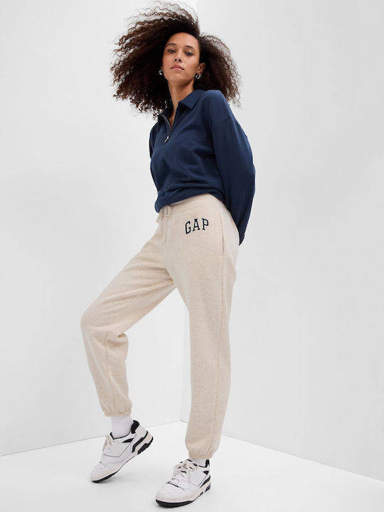 GAP Jogginghose Jogger Vlies Beige