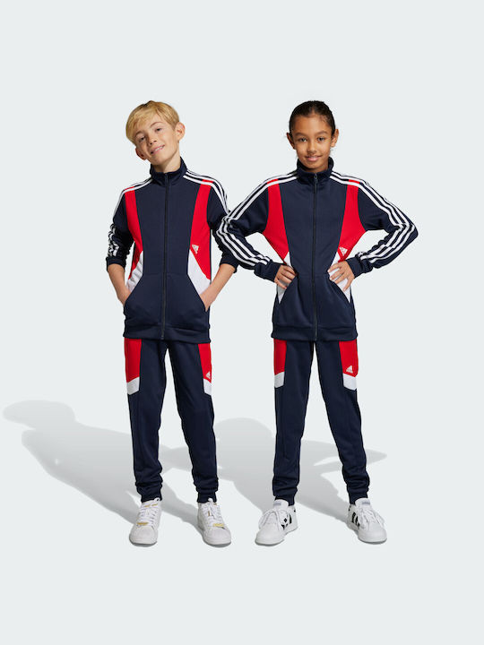Adidas Παιδικό Σετ Φόρμας Πολύχρωμο 2τμχ Colorblock 3-stripes