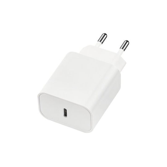 Maxlife Charger Without Cable with USB-C Port 20W Power Delivery Whites (MXTC-06)