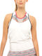 Lucky In Love Women's Athletic Blouse Sleeveless Blue