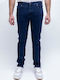 Men's Elastic Jeans Pants with Regular Fit Navy Blue