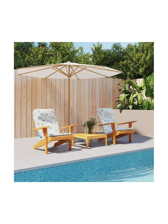 vidaXL Waterproof Garden Chair Cushion with Bac...