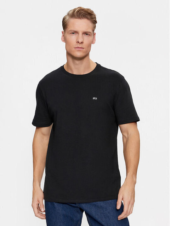 GAP T-shirt Bărbătesc cu Mânecă Scurtă Negru
