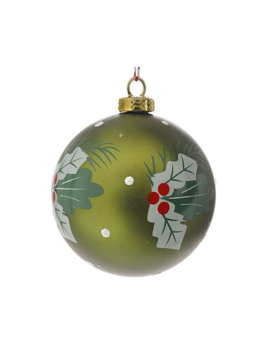 Iliadis Christmas Plastic Ball Ornament Green