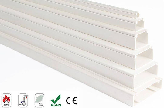 Vito Cable Channel made of Plastic 40x16mm White 2m