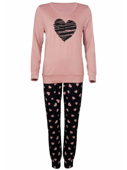 G Secret Winter Women's Pyjama Set Pink