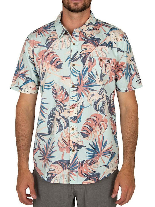 Salty Crew Men's Shirt Short Sleeve Floral Multicolour