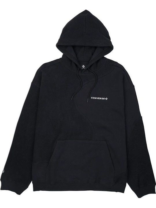 Converse Sweatshirt mit Kapuze Schwarz