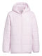 Kinder Sportjacke Kurz mit Kapuze Rosa