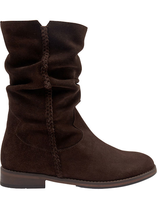 Mos Mosh Women's Suede Boots Brown