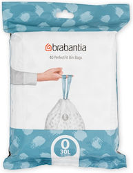 Brabantia Müllbeutel für den Garten Kapazität 30Es 40Stück Weiße