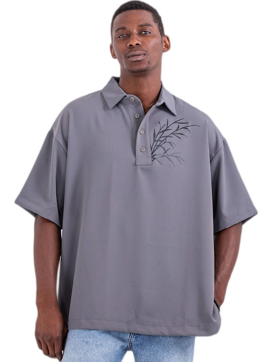 Polo Herrenbluse Kurzarm Graue