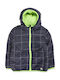 Kids' Casual Jacket Short Double Sided with Hood Gray