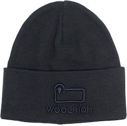 Woolrich Knitted Beanie Cap Navy Blue