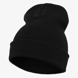 Yupoong Beanie Unisex Căciulă Tricotat în culoarea Negru