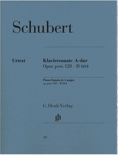 G. Henle Verlag Schubert - Sonata Op.120 (A Maj) pentru Pian