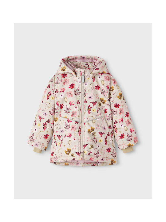 Name It Girls Casual Jacket Multicolour with Ηood