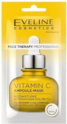 Eveline Moisturizing Ampoule Serum For Face With Vitamin C For Brightening & Revitalization 8ml