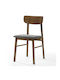 Dining Room Wooden Chair Brown 41x47x77cm