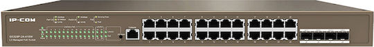 IP-COM G5328P-24-410W Managed L3 PoE+ Switch με 24 Θύρες Ethernet και 4 SFP Θύρες