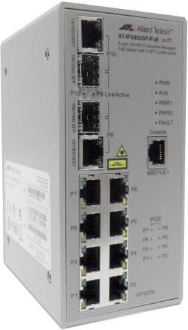 Allied Telesis ATIFS802SP/POE(W)80 Managed L2 PoE Switch με 8 Θύρες Gigabit (1Gbps) Ethernet και 2 SFP Θύρες