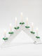 Eurolamp Christmas Wood White Candlestick 39x30cm