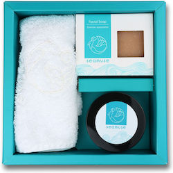 Seamuse Skin Care Set for Cleaning Body Cleaning with Soap , Body Cream & Towel