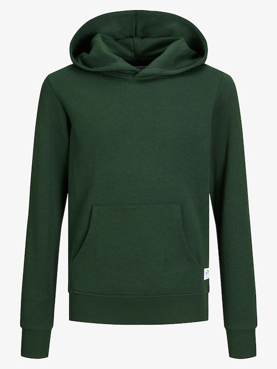 Jack & Jones Kids Sweatshirt with Hood and Pockets Green