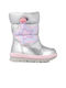 Garvalin Kids PU Leather Boots with Zipper Silver