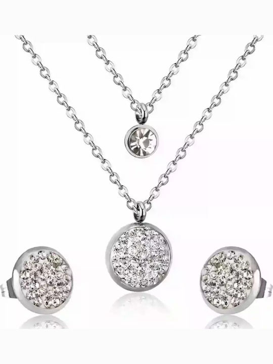 Bode Set with Necklace & Earrings from Steel