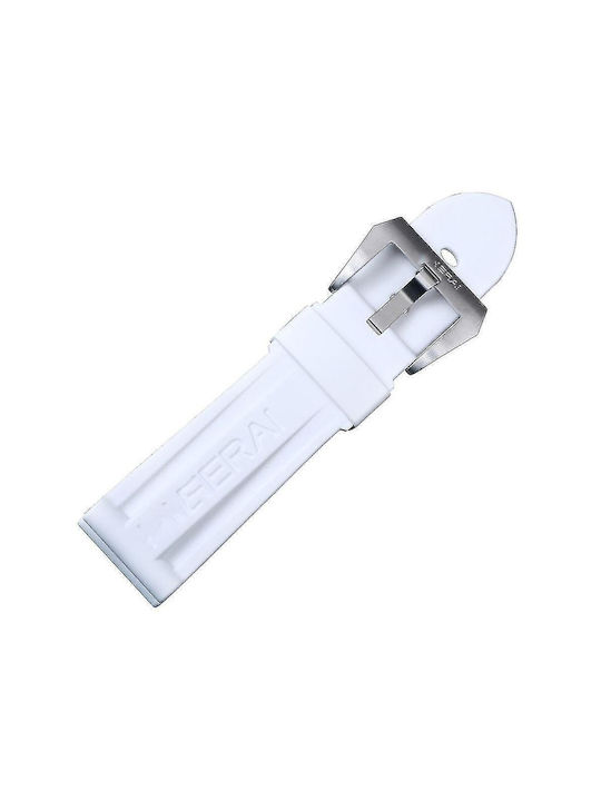 Rubber Strap White 24mm