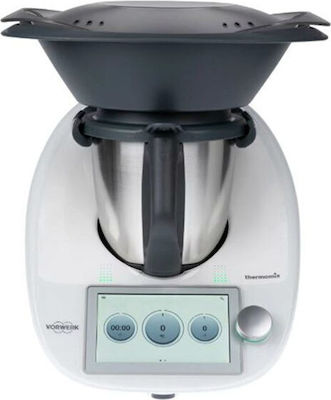 Vorwerk Thermomix TM6 Επαγγελματικός Πολυμάγειρας 1000W με Χωρητικότητα 3.3lt Λευκός