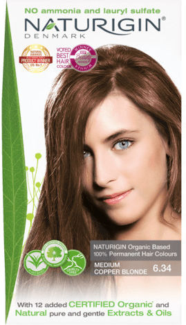 Naturigin Боя за коса Без амоняк Medium Copper Blonde 6.34