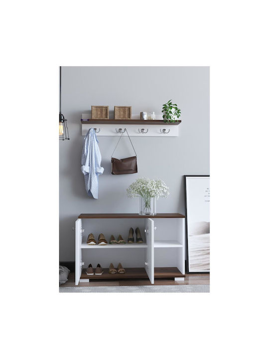 Furaha Entry Furniture with Shoe Rack 90x33x52.2cm