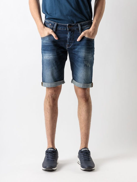 Devergo Herrenshorts Jeans Blau