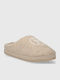 Wollene Winter Damen Hausschuhe Beige