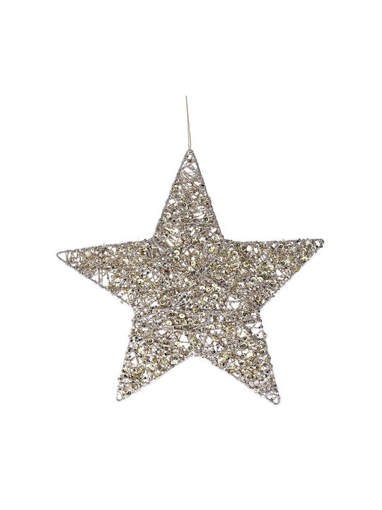 Iliadis Christmas Star Ornament Ecru