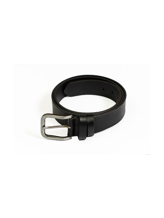 Robin Men's Leather Belt Black