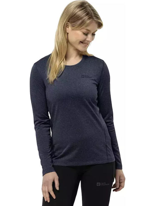 Jack Wolfskin Sky Thermal Женска термо дълги ръкавици Син