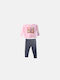 Joyce Kids Sweatpants Set Pink 2pcs