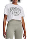 Under Armour Femeie Sport Crop Tricou Alb