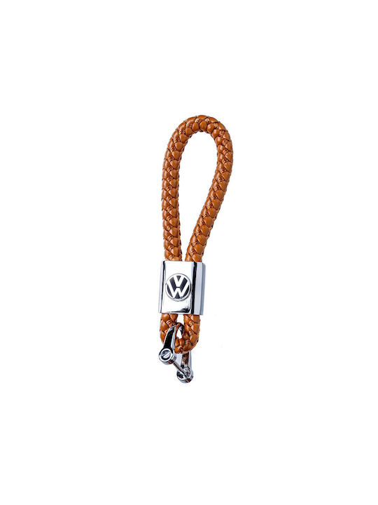 Volkswagen Handmade Keychain Brown