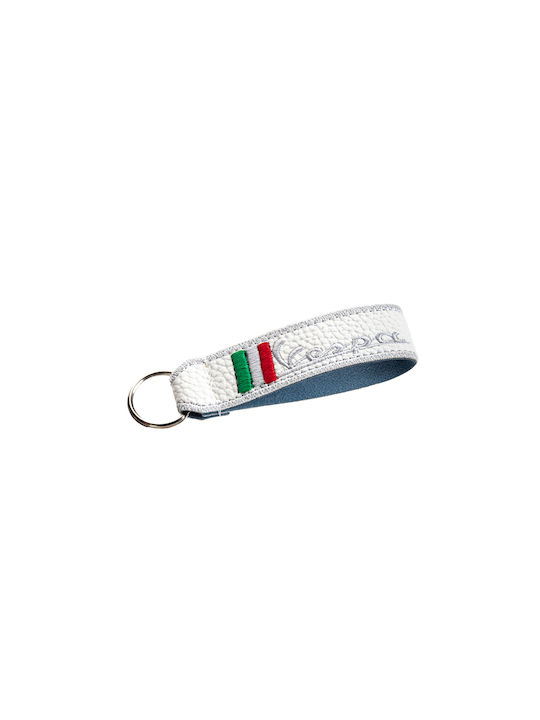 Piaggio Keychain Fabric White