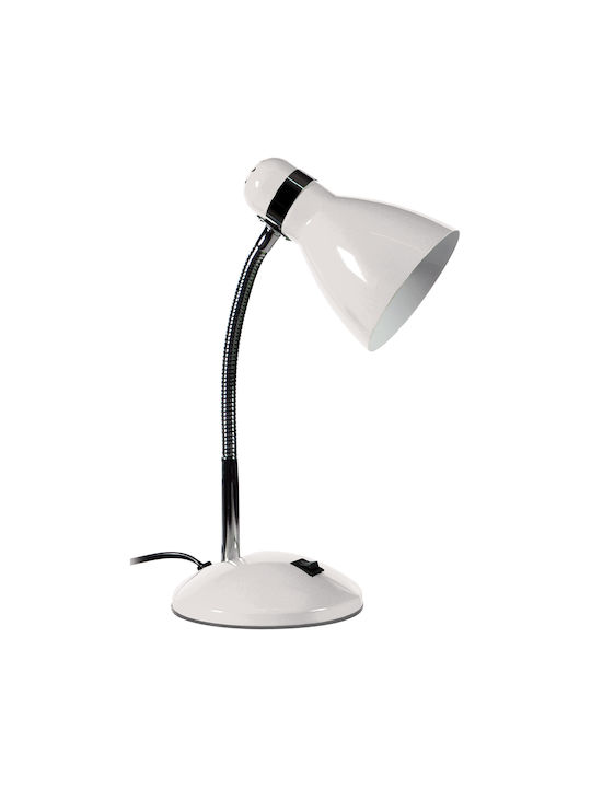 ARlight TLC 714 WH Office Lamp with Flexible Arm for Socket E27 in White Color