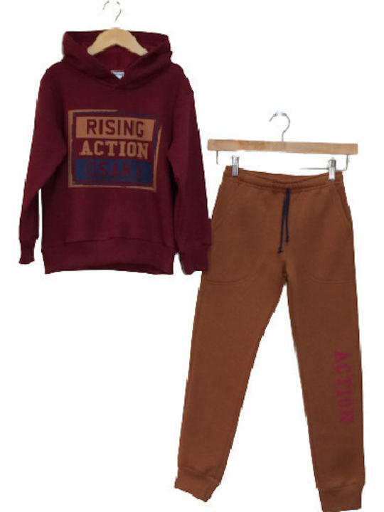 Kinder Sweatpants Set - Jogginganzug Burgundisch 2Stück