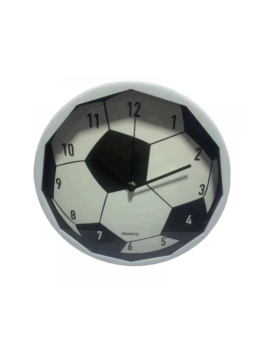 Wanduhr Kunststoff Weiß Ø26cm