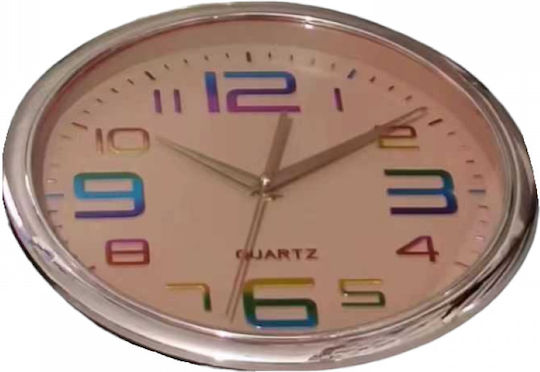 Wall Clock Metallic Pink Ø30cm